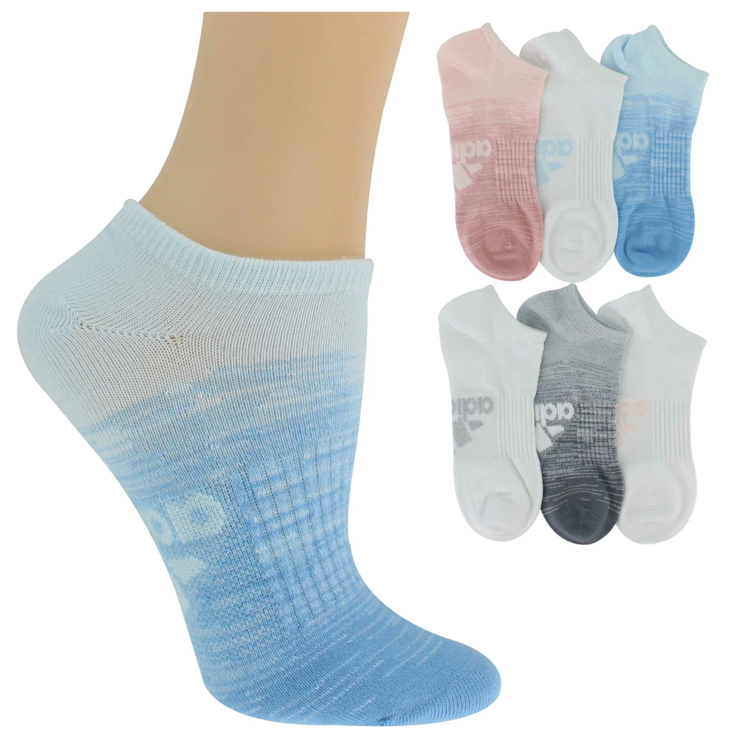 Women's Adidas SUPERLITE No-Show 6-Pair Pack