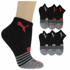 Women's PUMA Premium Quarter Crew Sock 6-Pair Pack