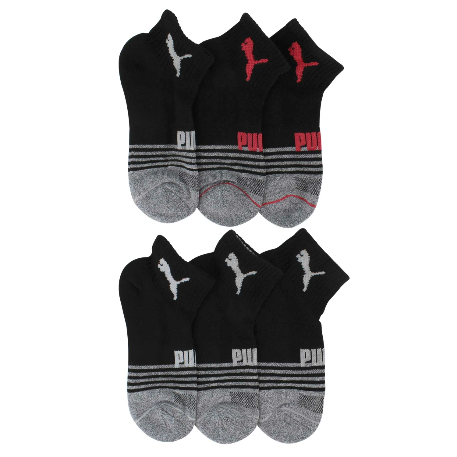 Women's PUMA Premium Quarter Crew Sock 6-Pair Pack - Image 2