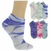 Women's Skechers Active Tie-Dye Low-Cut 6 Pairs
