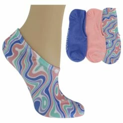 Women's Converse Wave-Print Liner 3-Pair Pack
