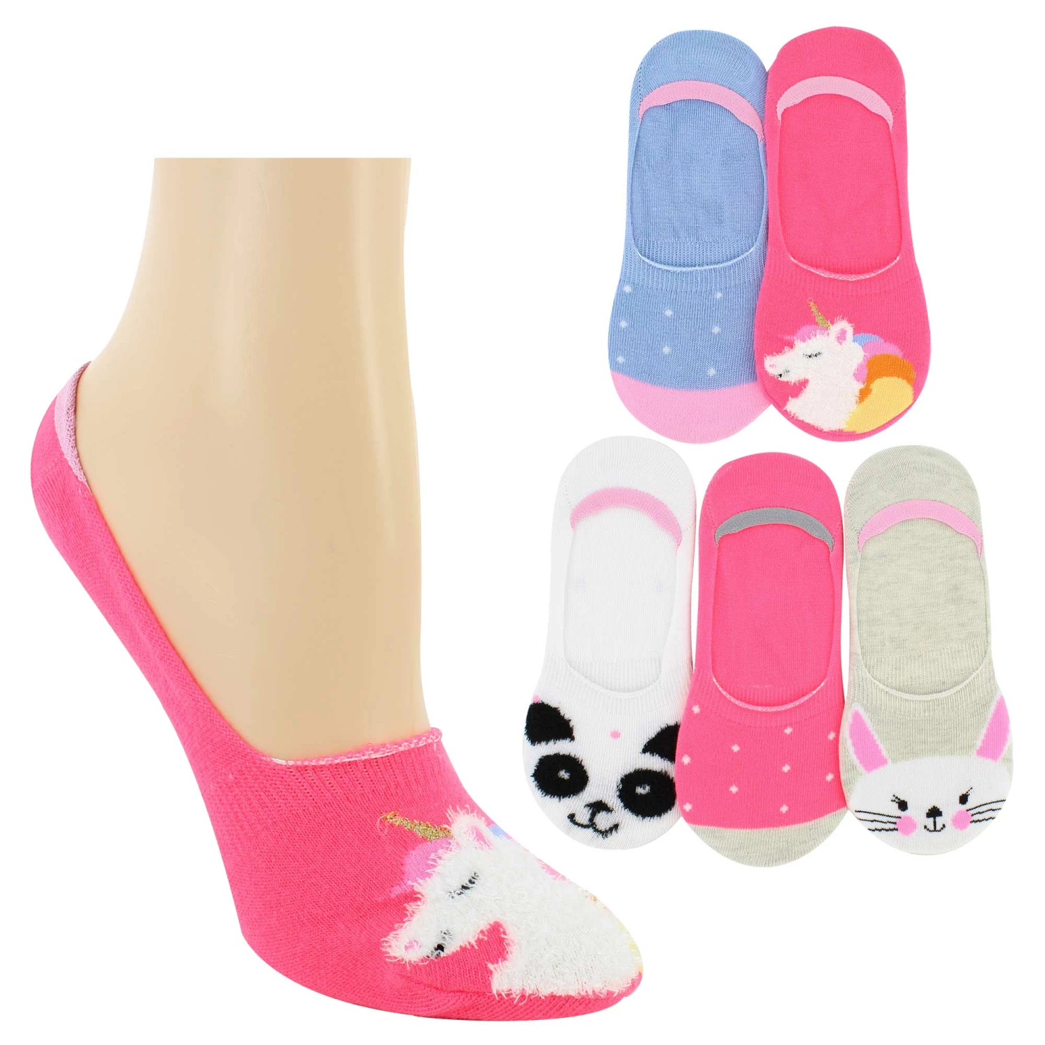 Women's Dominique Nicole Animal 5-Pair Pack