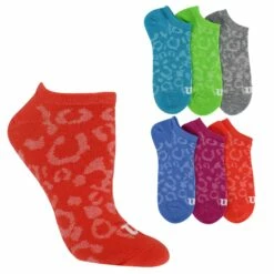 Women's Wilson Leopard-Print No-Show 6-Pair Pack