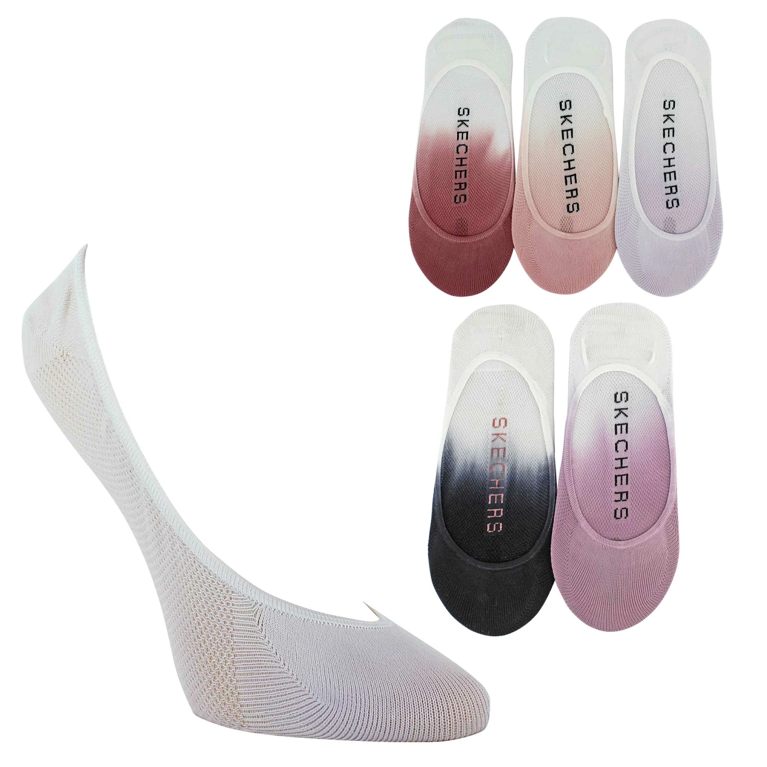 Women's Skechers Superlow Liner 5-Pair Pack