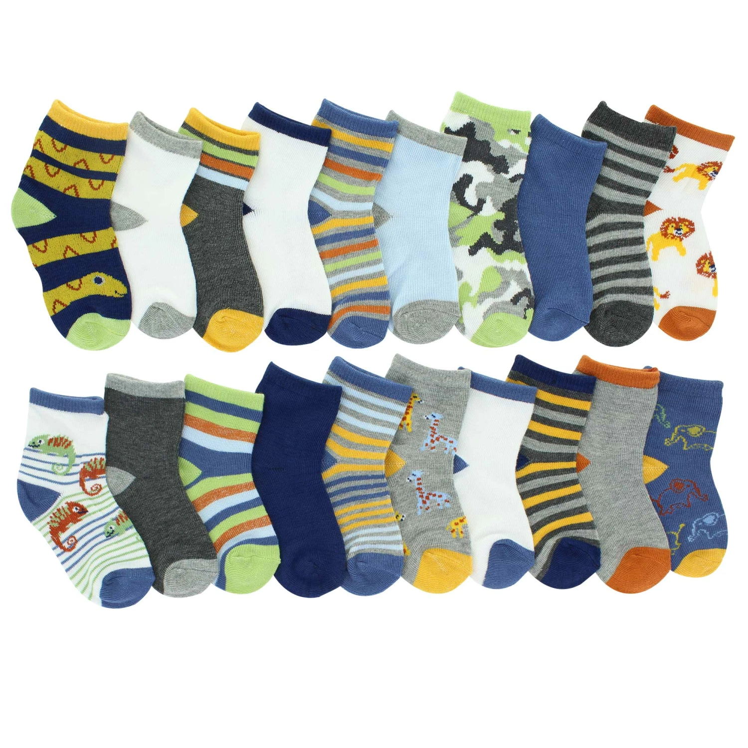 Kids' Capelli Wildside Crew 20-Pair Pack - Image 2