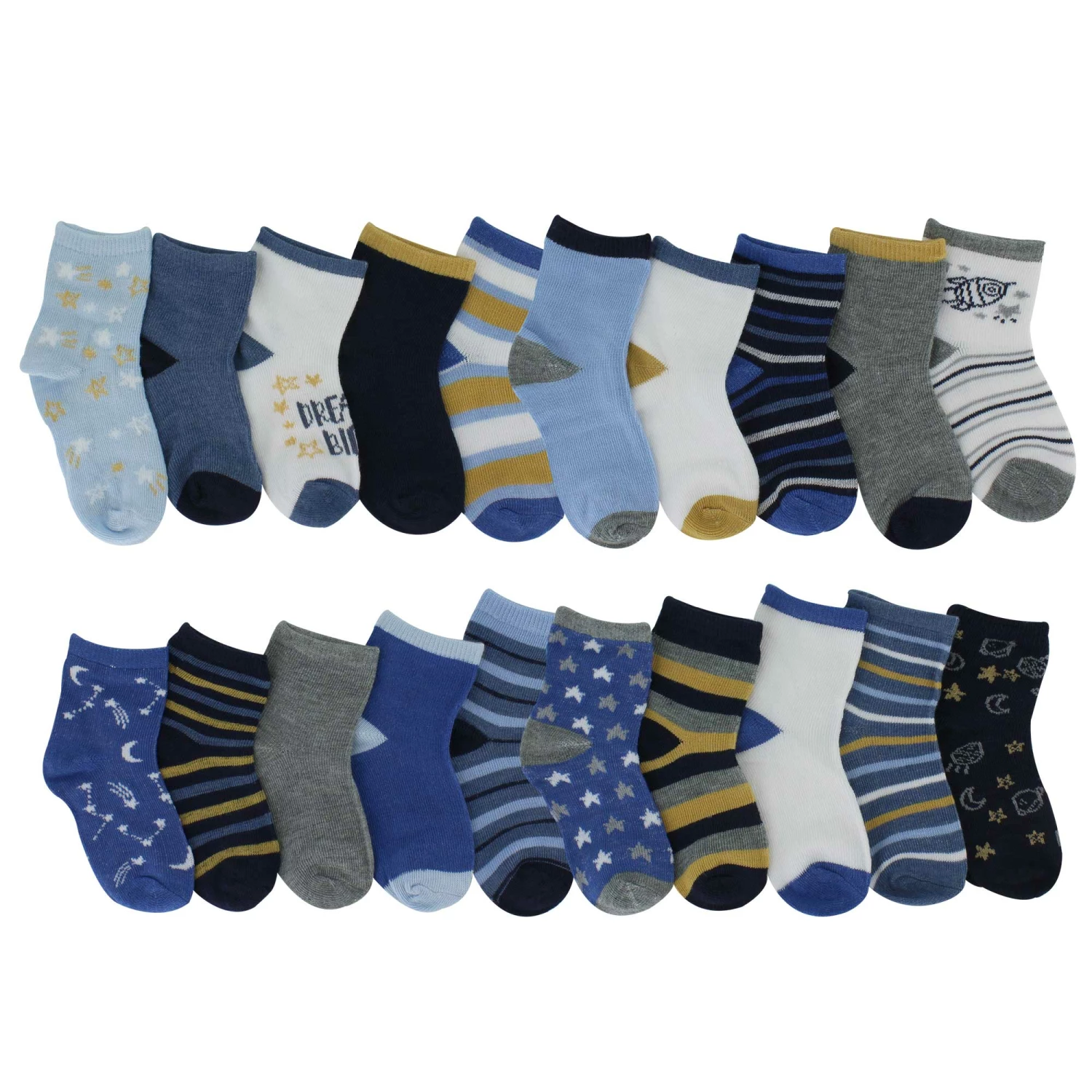 Infants' Capelli Celestial Stars Crew 20-Pair Pack - Image 2