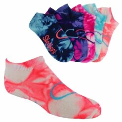 Girls' Skechers Low-Cut Tie-Dye 6-Pair Pack