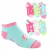 Girls' Skechers Unicorn Low-Cut 6-Pair Pack