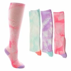 Girls' Skechers Tie-Dye Knee-High 3-Pair Pack
