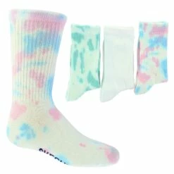 Kids' Skechers Tie-Dye Crew 3-Pair Pack