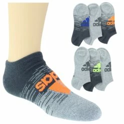 Kids' Adidas SUPERLITE No-show 6-Pair Pack