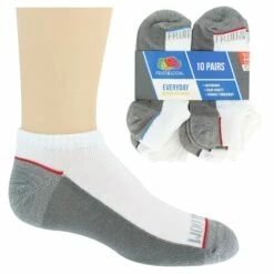 Kids' Fruit Of The Loom No-Show Medium 10 For $10