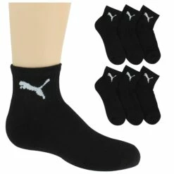 Kids' PUMA Premium Quarter Crew Sock 6-Pair Pack
