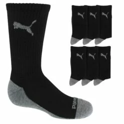 Kids' PUMA Premium Crew Sock 6-Pair Pack