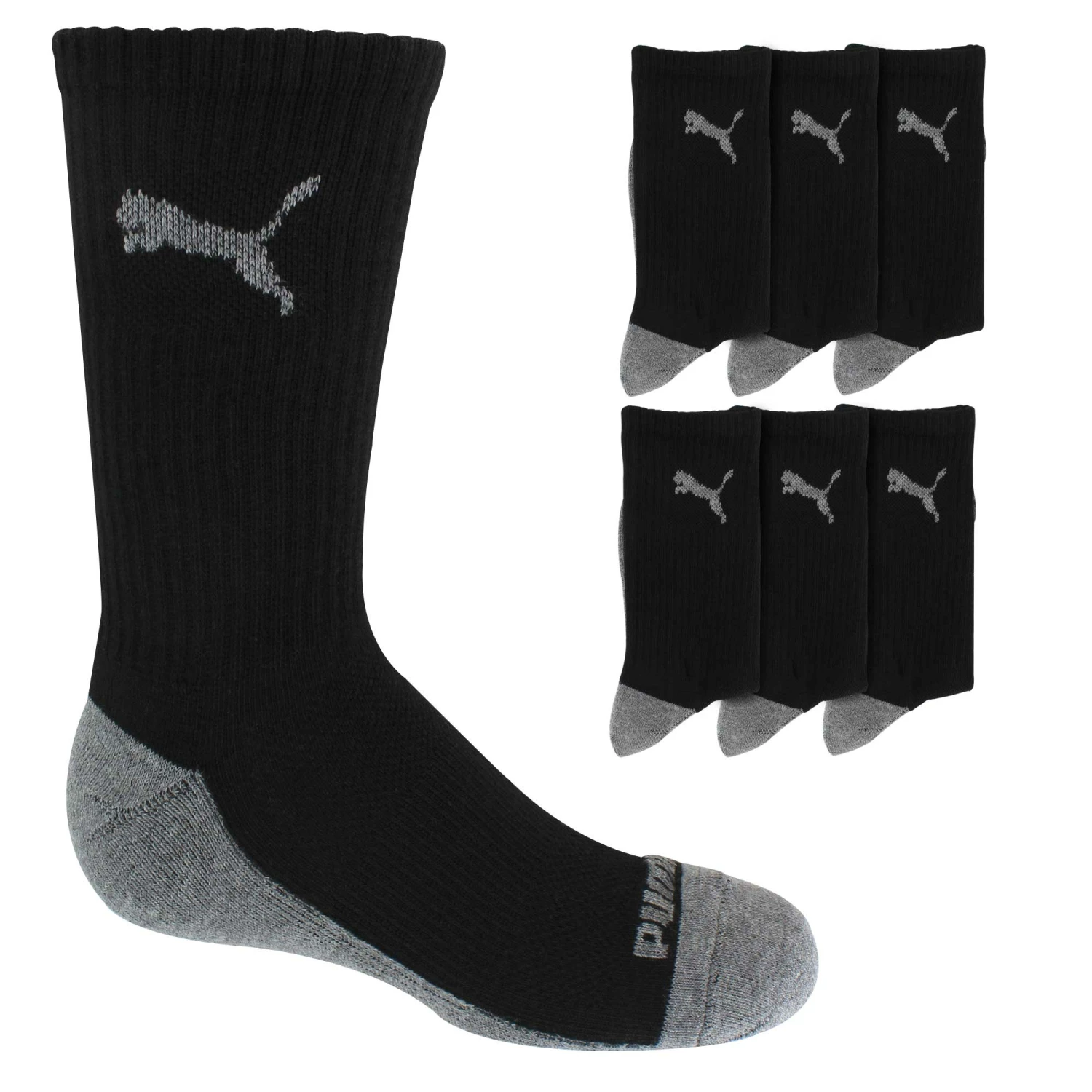 Kids' PUMA Premium Crew Sock 6-Pair Pack