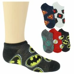 Kids' Justice League No-Show 5-Pair Pack