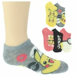 Kids' Pokemon No-Show 5-Pair Pack