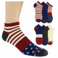 Men's Skechers Stars And Stripes Low-Cut 6-Pairs