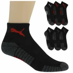 Men's PUMA Premium Quarter Crew Sock 6-Pair Pack