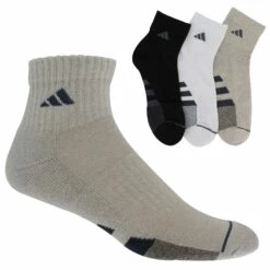 Men's Adidas Cushioned Quarter 3-Pair Pack