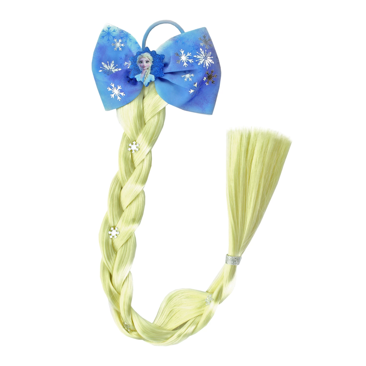 Girls' Disney Frozen Elsa Faux-Hair Braid And Bow