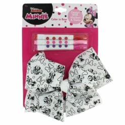 Kids' Disney Minnie Mouse Color-In Hair Bow