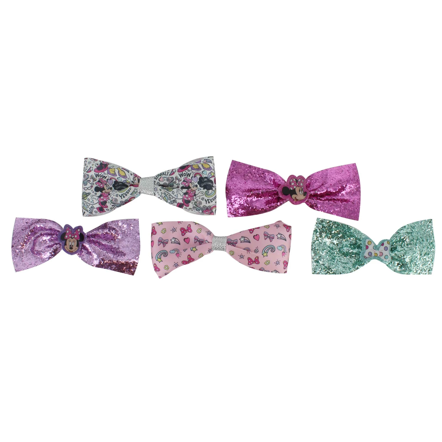 Kids' Disney Minnie Mouse Hair Bow 5-Piece Set - Image 2