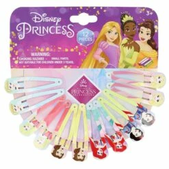 Girls' Disney Princess 12-Pack Snap Hair Clips