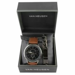 Van Heusen Chronograph Watch And Bracelet