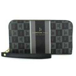 London Fog Gianna Signature Zip Wallet/Wristlet